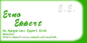 erno eppert business card