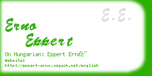 erno eppert business card